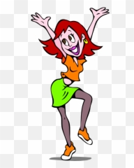 Dancing Cartoon Clipart - Teacher Emoji