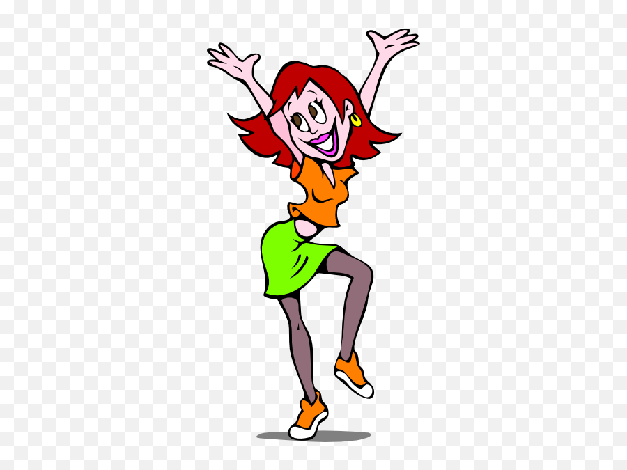 Dancing Cartoon Clipart - Teacher Dancing Clipart Emoji,Dancing Lady Emoji