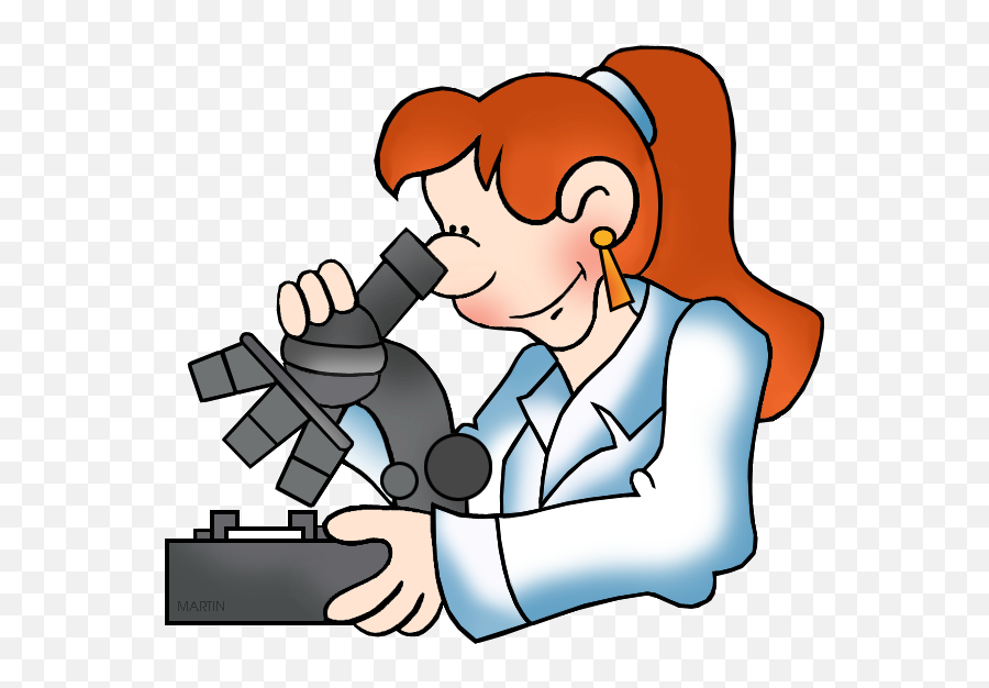 Scientist With Microscope Clipart - Science Clip Art Emoji,Microscope Emoji