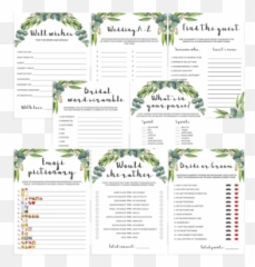 Eucalyptus Bridal Shower Emoji Pictionary Printable - Re1 Tree,Emojis Printables