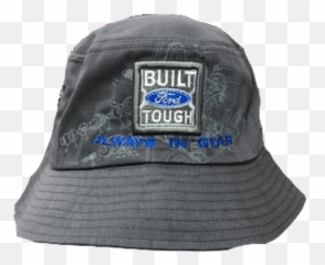 Built Ford Tough Bucket Hat - Baseball Cap Emoji,White Emoji Bucket Hat