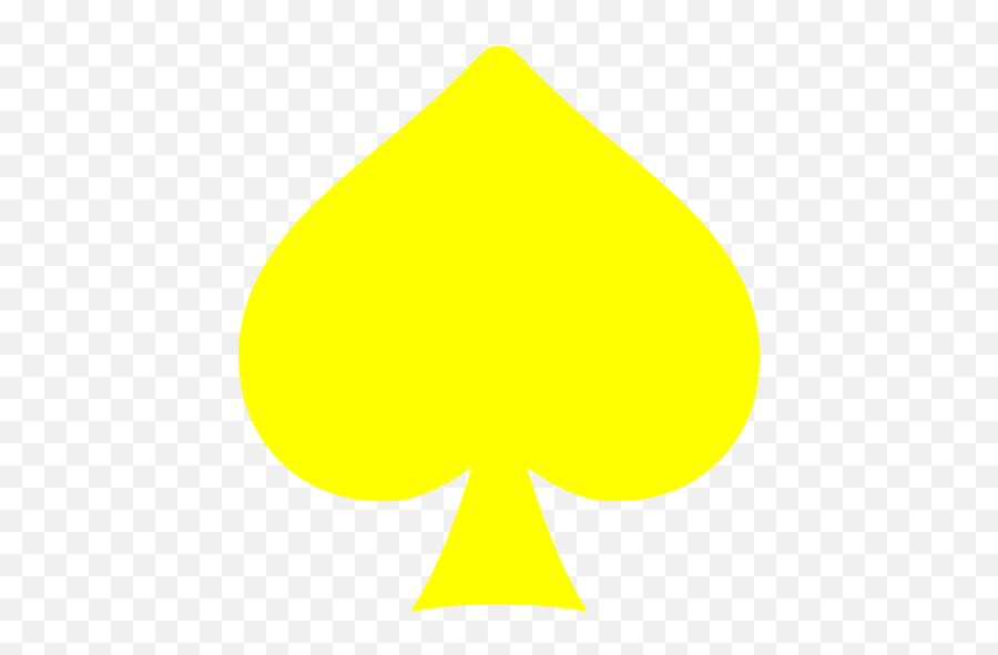Yellow Spades Icon - Free Yellow Gamble Icons Emoji,Spades Emoticon