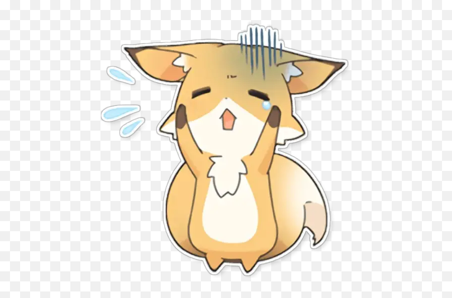 Fox Cute Stickers For Whatsapp - Cartoon Emoji,Fox Emoji Facebook