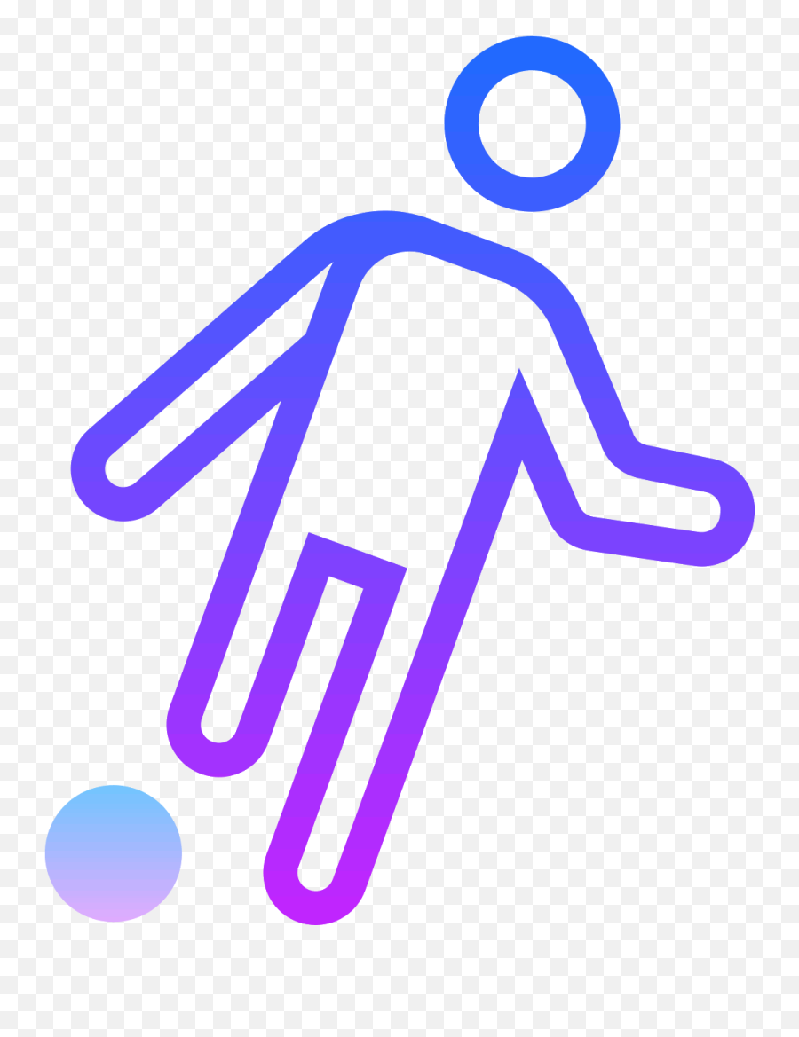 Shows A Silhouette Of A Man On With One Leg Raised - Icon Sign Emoji,Soccer Goal Emoji