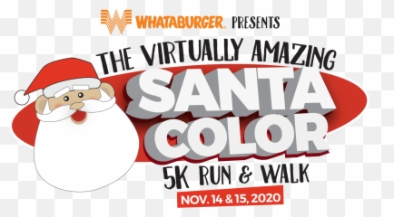 The Virtually Amazing Santa Color 5K run and walk News - Claus Emoji