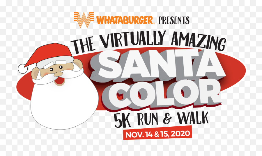 The Virtually Amazing Santa Color 5k Run And Walk News - Santa Claus Emoji,Santa Emoticons