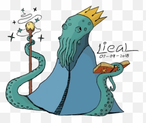 Squid Wizard - Cartoon Emoji
