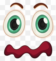 Cartoon Faces Funny Emotion Smileys - Happy Emoji