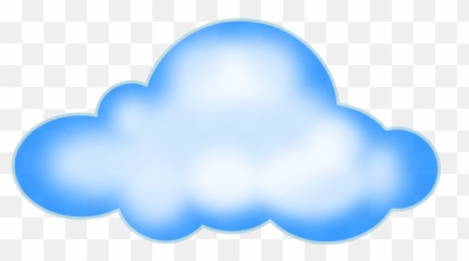 Smiley Cloud Emoji - Clip Art Library Blue Cartoon Clouds Png,Clouds Emoji