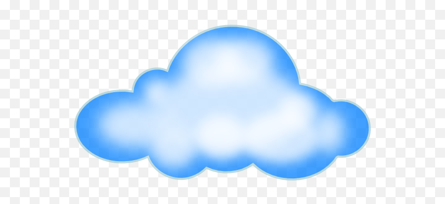 Smiley Cloud Emoji - Clip Art Library Blue Cartoon Clouds Png,Clouds Emoji