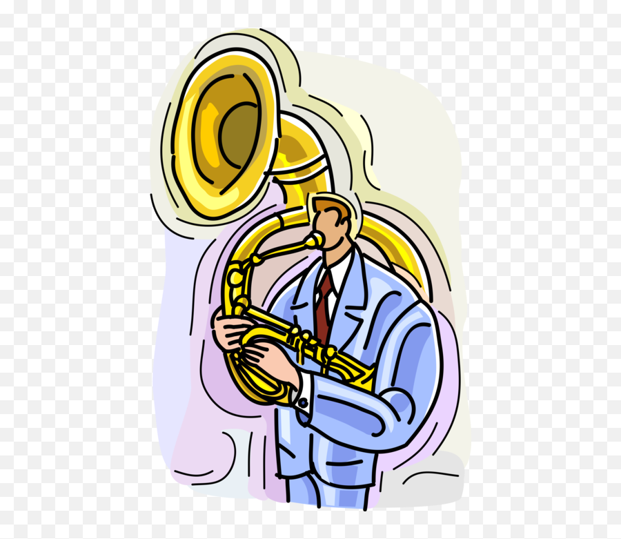 Tocando Tuba Png Clipart - Hombre Con La Tuba Emoji,Trombone Emoji
