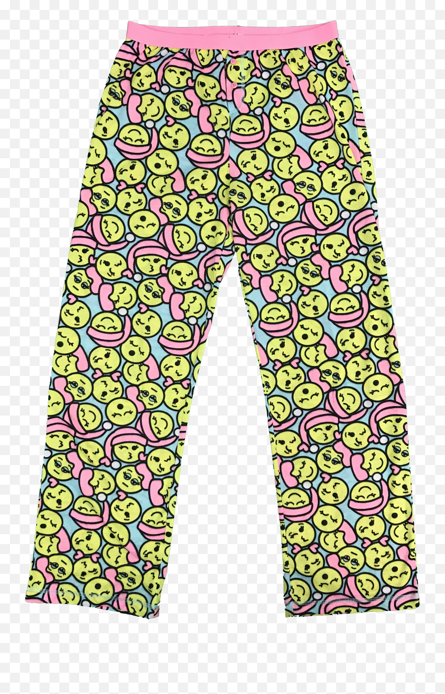 Sleeping Emoji Print Pj Pajama Pants - Pajamas,Emoji Pants