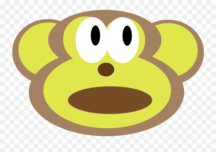 Emoticon Head Smiley Png Clipart - Cartoon Emoji,Monkey Emoticon