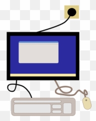 Computer Terminal Vector Image - Powerpoint Background Templates Computers Emoji