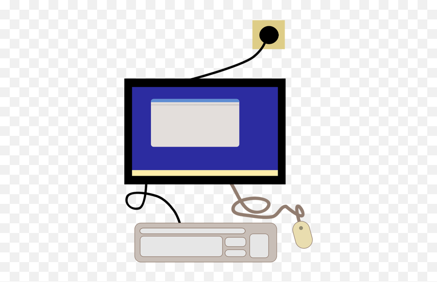 Computer Terminal Vector Image - Powerpoint Background Templates Computers Emoji,Emoji Mac Keyboard