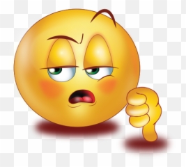 Careless Face Thumb Down Emoji - Smiley Thumbs Down Transparent Background,Thumbs Down Emoji