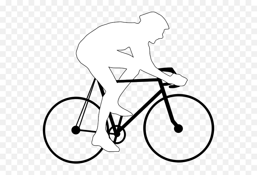 Cyclist Silhouette Vector Image - Draw A Person On A Bike Emoji,Bike Arm Emoji