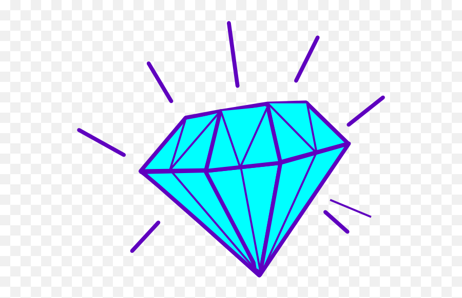 Diamond Clip Art 4 2 - Diamant Clip Art Emoji,Diamond Emoji