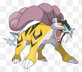 Png Download Stats Moves Evolution - Raikou Pokemon Png Emoji,Pitchers Of Emojis