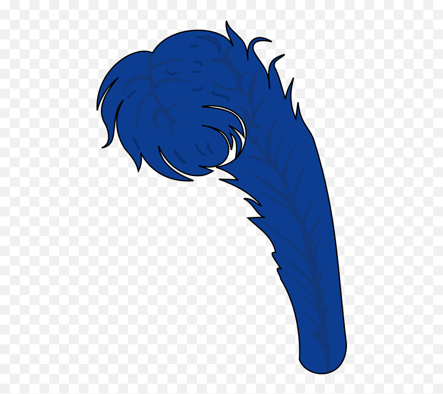 Free Blue Feathers Blue Vectors - Portable Network Graphics Emoji,Feather Emoticon