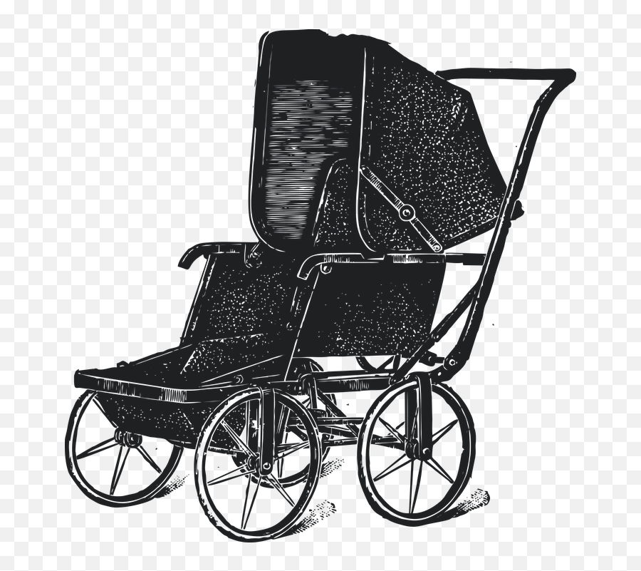 Vintage Pram Stroller Baby Emoji,Baby Stroller Emoji
