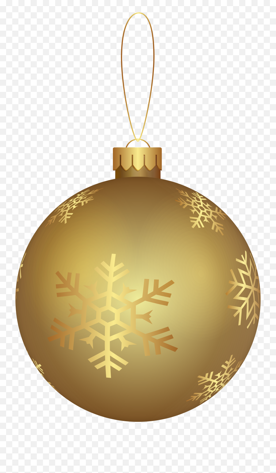 Gold Clipart Gold Christmas Ornament - Gold Christmas Decorations Png Emoji,Emoji Christmas Ornaments