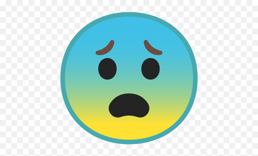 Fearful Face Emoji - Emoji Ansioso,Fearful Emoji