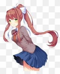Doki Doki Literature Club Wiki - Doki Doki Literature Club Monika Emoji,Laughy Face Emoji
