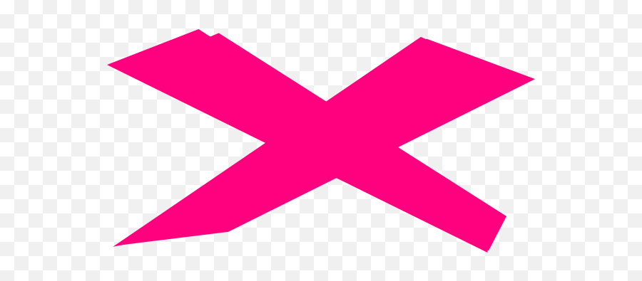 Pink X Clipart - X Pink Png Emoji,X Symbol Emoji