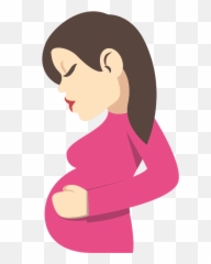 Pregnant Woman Emoji Clipart - Gravida Png
