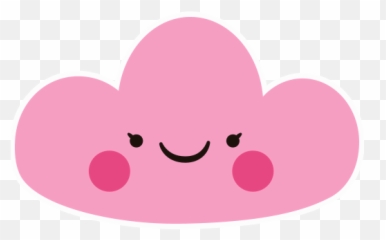 Clouds Pinkclouds Emoji Sticker - Happy