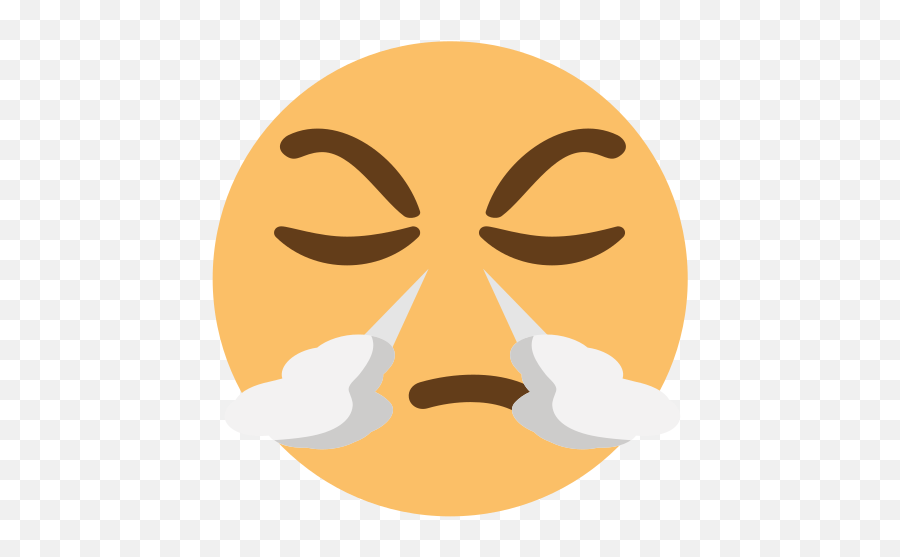 Emojione1 1f624 Emoji,Nose Blowing Emoji