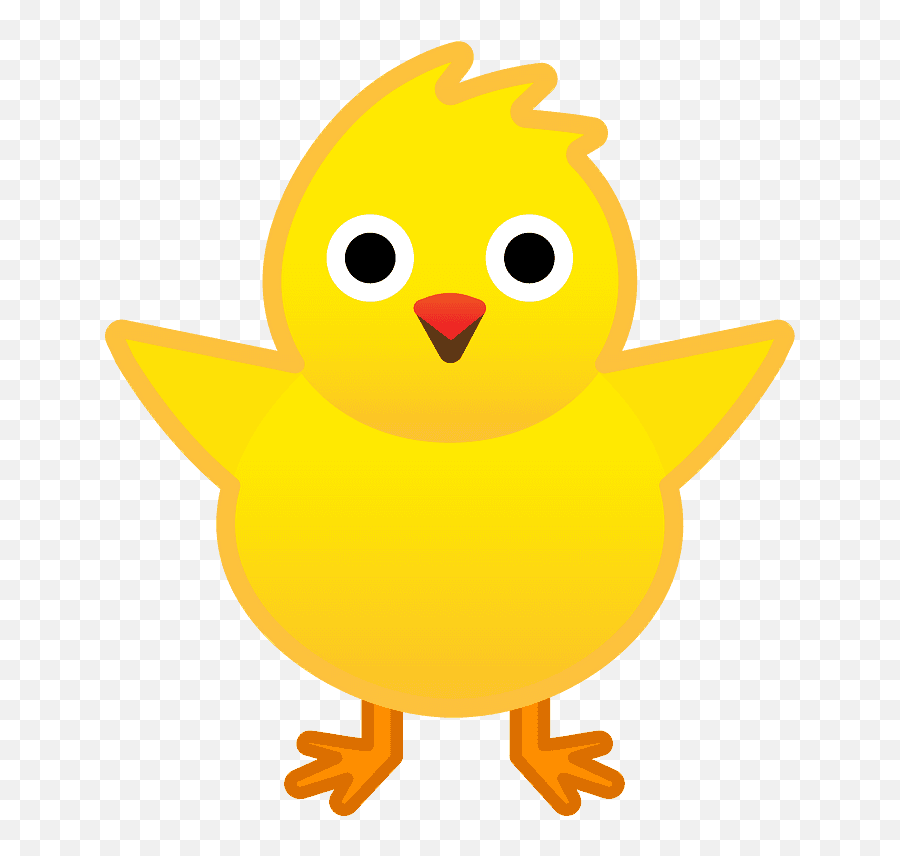 Front - Facing Baby Chick Emoji Clipart Free Download Cartoon Baby Chick Png,Free Thanksgiving Emoji