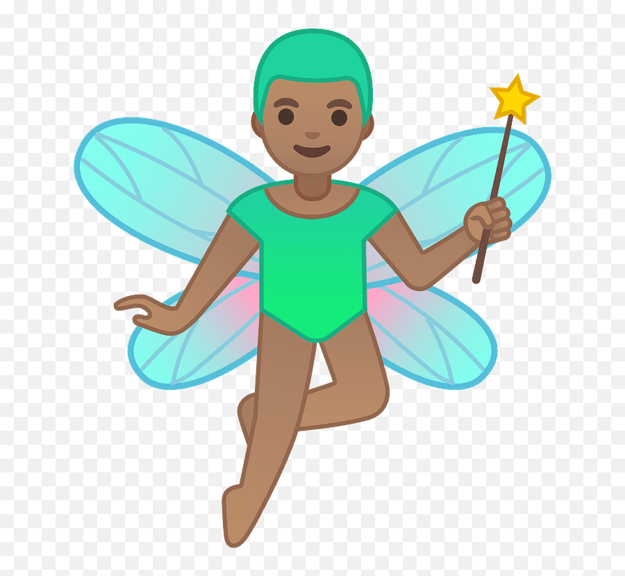 Man Fairy Emoji Clipart Free Download Transparent Png - Hada Hombre,Android Emojis List
