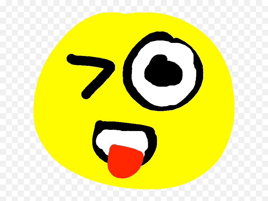 Winking Emoji - Circle,Winking Eye Emoji