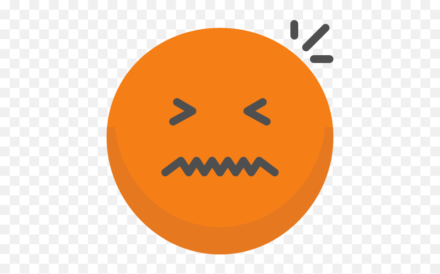 Nervous Emo Emoji Emoticon Red Face Angry Free Icon Of - Nervous Icon Png,Emoji Faces Text