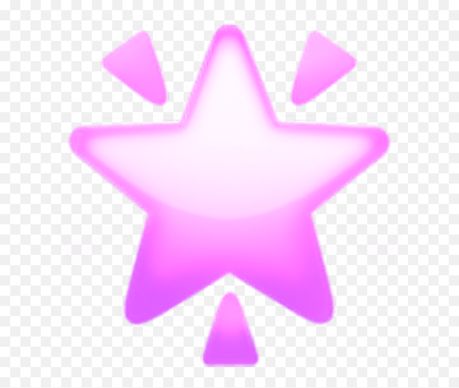 Pink Star Emoji Overlay Cute - Pink Star Emoji,Emoji Star