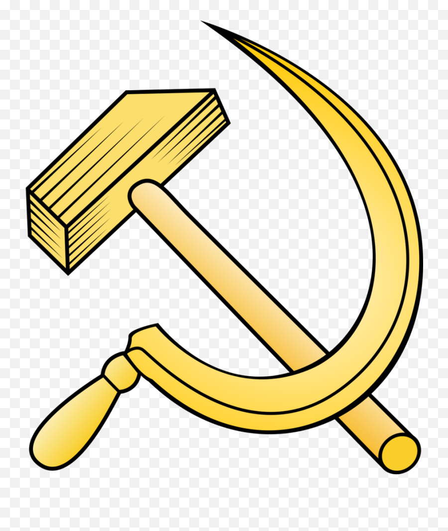 Hammer And Sickle Clipart - Golden Hammer And Sickle Emoji,Hammer And Sickle Emoji