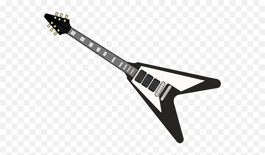 Free Ibanez Black And White Guitar - Rock Guitar Vector Png Emoji,Guitar Emoticon