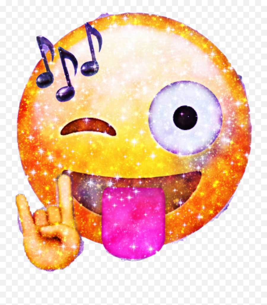 Galaxy Rockstar Emoji Emojiday Emojichallenge Myemoji - Smiley,Rockstar Emoji