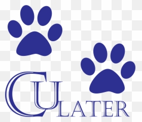 Blue Tiger Paw Clipart - Cartoon Pink Cat Paw Emoji,Tiger Bear Paw Prints Emoji
