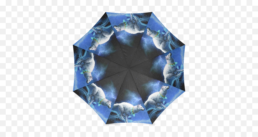 Fantasy Wolf Dream Catcher - Umbrella Emoji,Black Umbrella Emoji