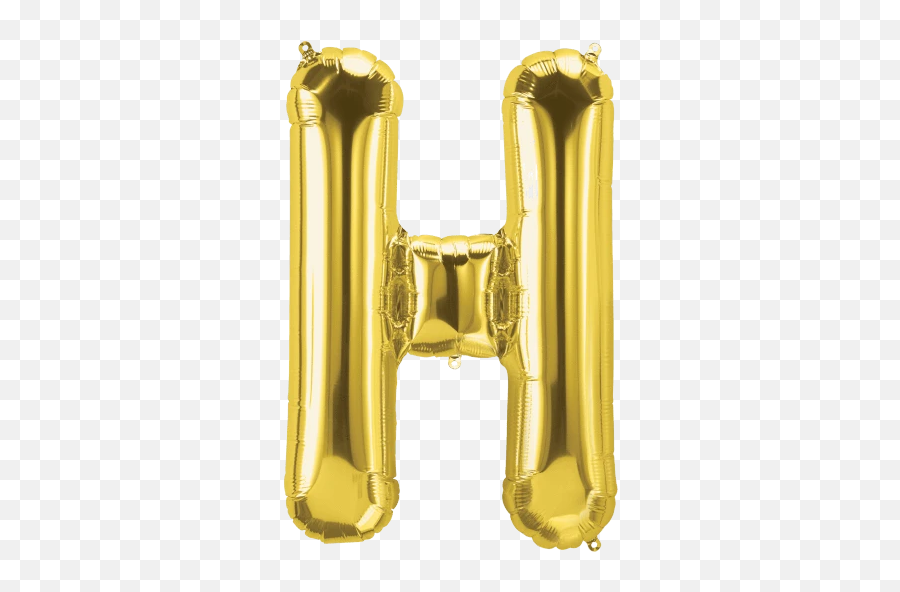 Gold Letter H Balloon - Letter H Foil Balloon Emoji,Letter H Emoji