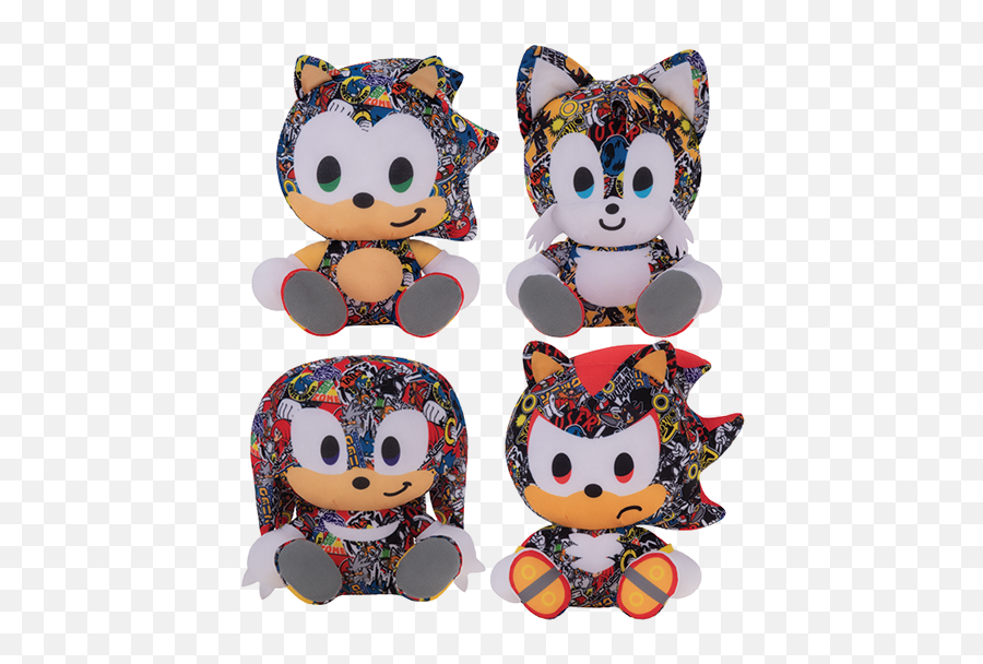 Sonic The Hedgehog - Sonic Sticker Bomb Plush Emoji,Hedgehog Emoji