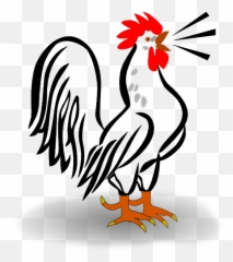 Morning Rooster Clipart Kid 2 - Clipartix Rooster Cliparts Emoji,Rooster Emoji