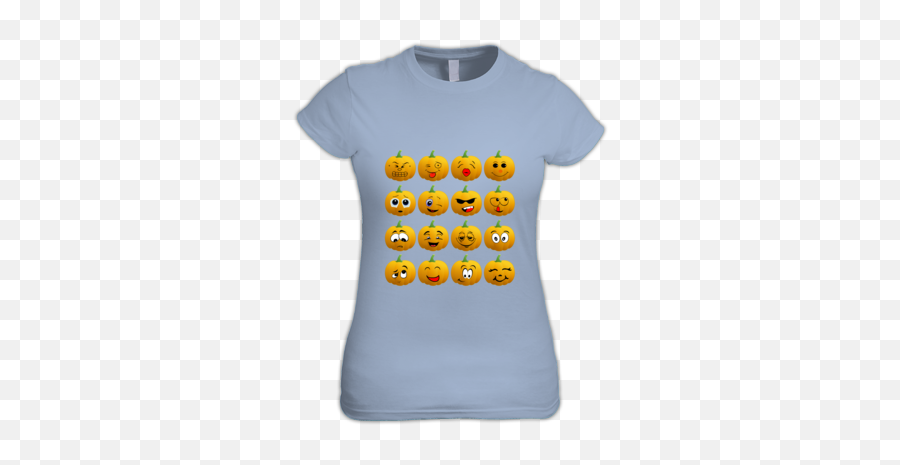 Halloween Pumpkin Emoji Women T Shirt - An,Women's Emoji Shirt