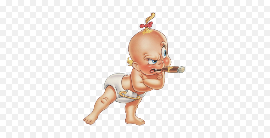 Baby Gangsta - Roger Rabbit Baby Herman Emoji,Gangster Emoji