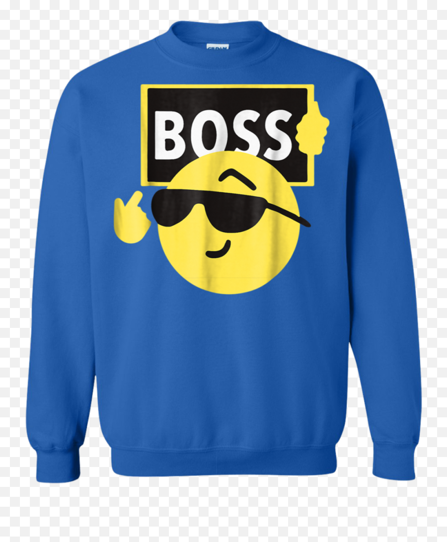 Halloween Funny Boss Emoji Sunglasses Sweatshirt - Sweater,4th Of July Emojis