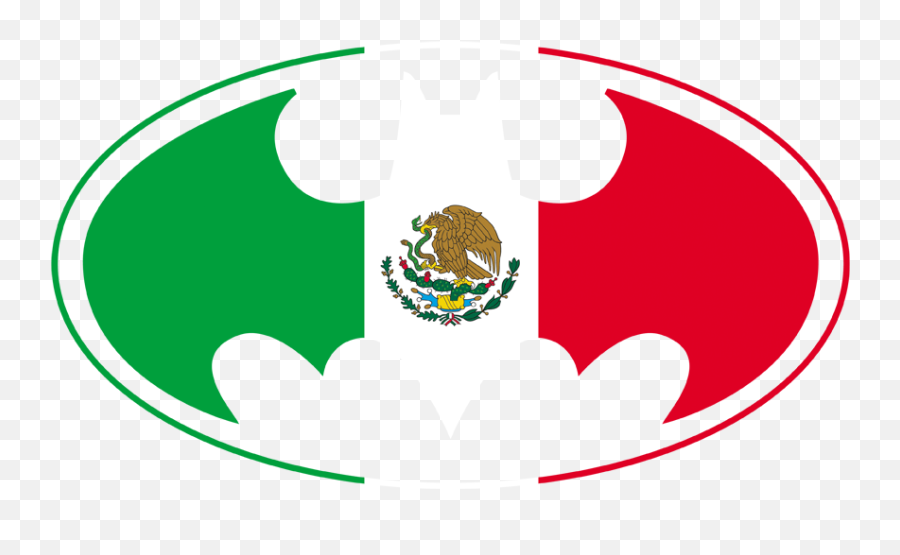 Batman Mexican Flag Shield Kids T - Batman Logo With The Mexican Flag Emoji,Mexican Emojis