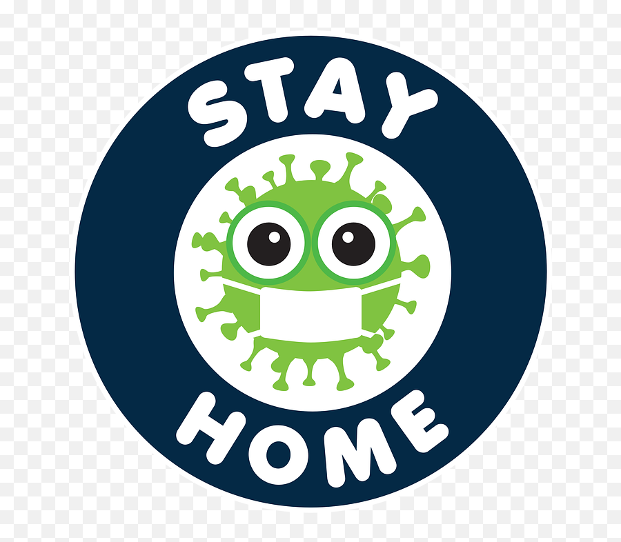 Stay At Home Coronavirus Emoji - Stay At Home Logo,Guard Emoji